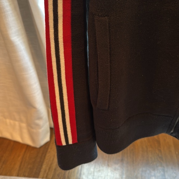 Banana Republic Full-Zip Cotton Sweater, Black, Size XL - Picture 4 of 5